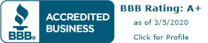 A+ BBB Accredited Business Rating